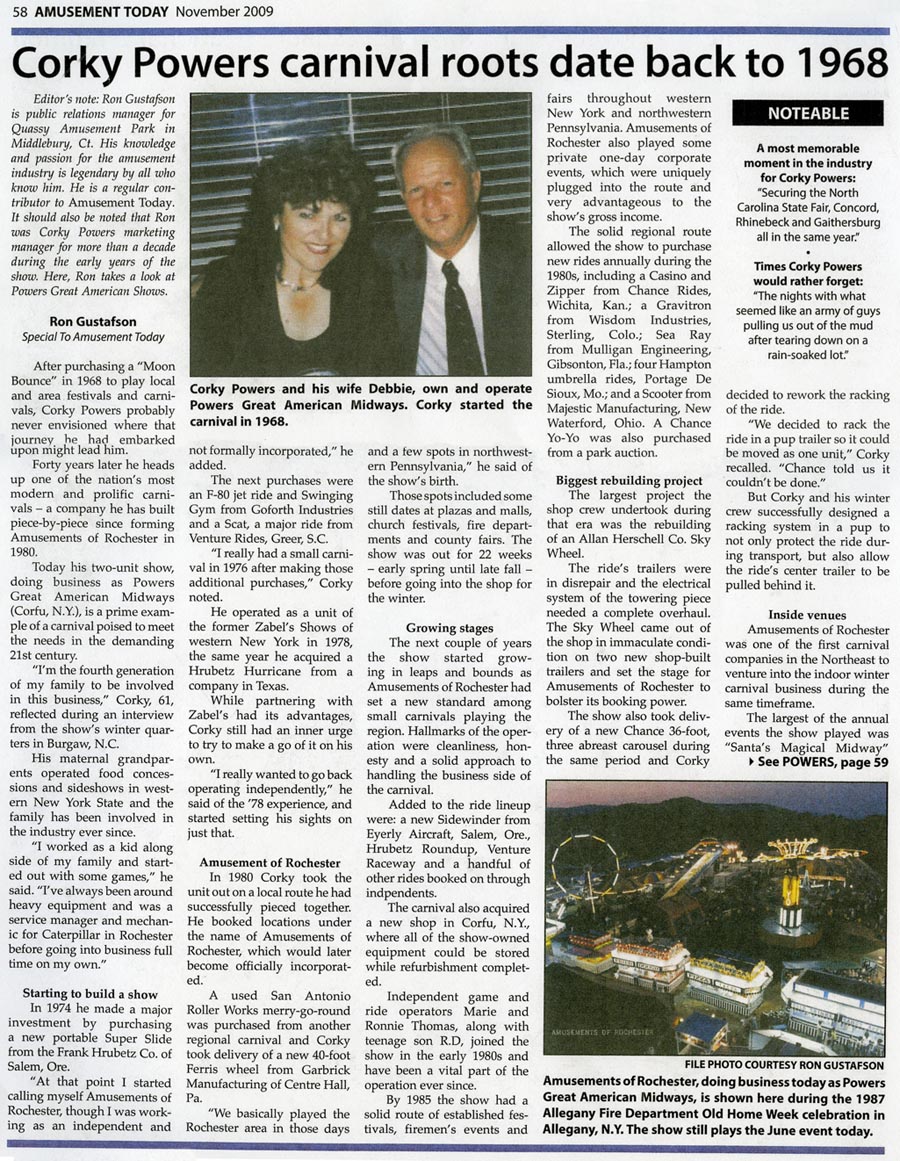 Amusment Today article 2009